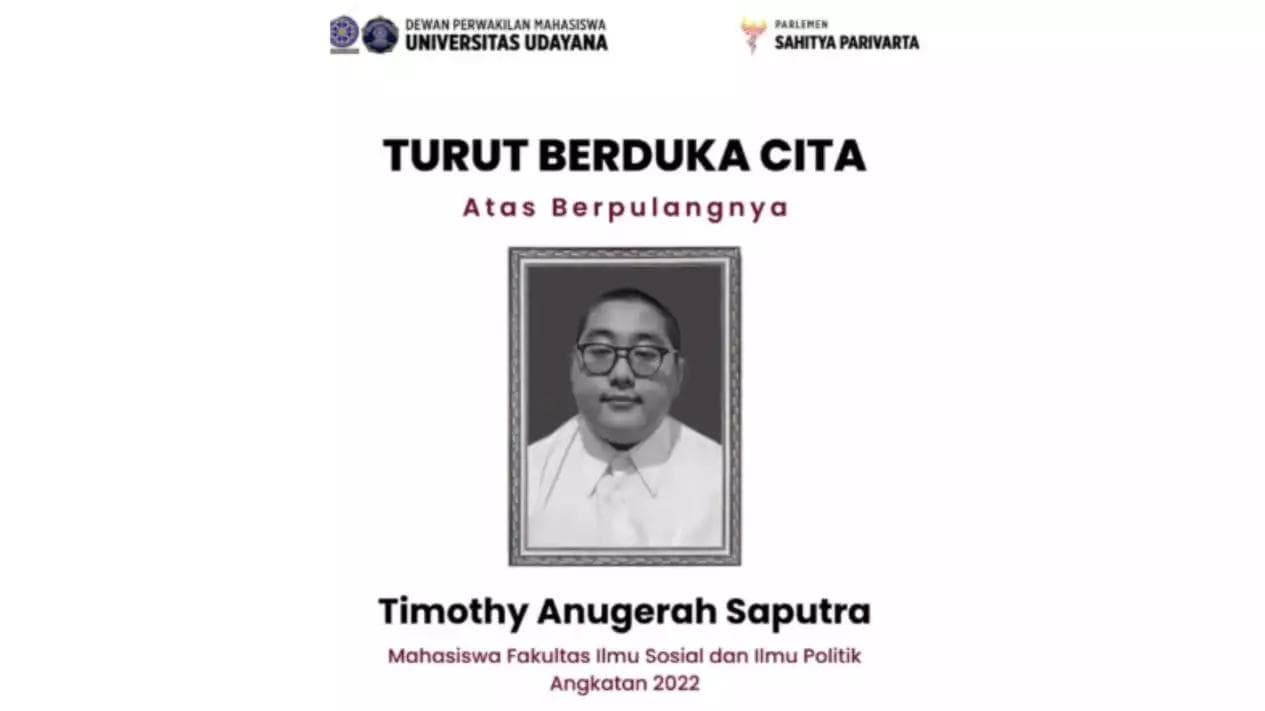 Bully Berujung Kematian: Kisah Timothy Anugrah, Calon Dokter Spesialis yang Tertabrak Takdir